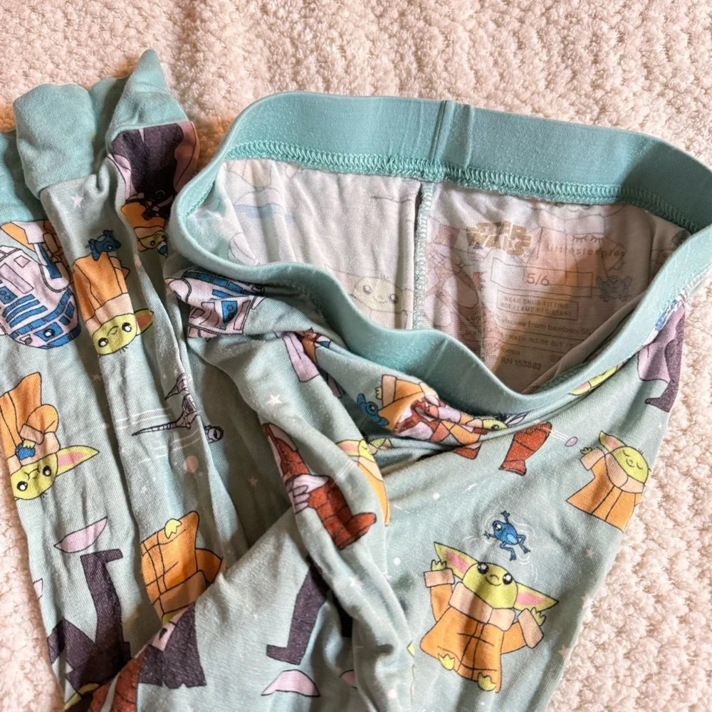 LITTLE SLEEPIES 5/6 LOT Long Sleeve Pajama Tops and Bottoms - Picture 6 of 6